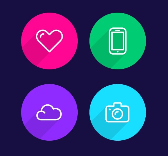 18 Flat Icons Set Free